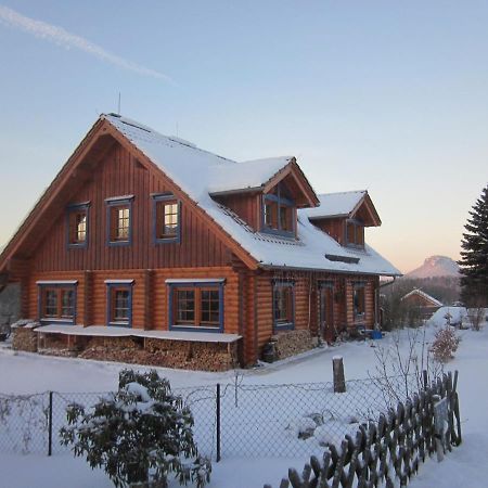 Ferienwohnung Im Blockhaus Rosenkranz Rathmannsdorf Eksteriør bilde