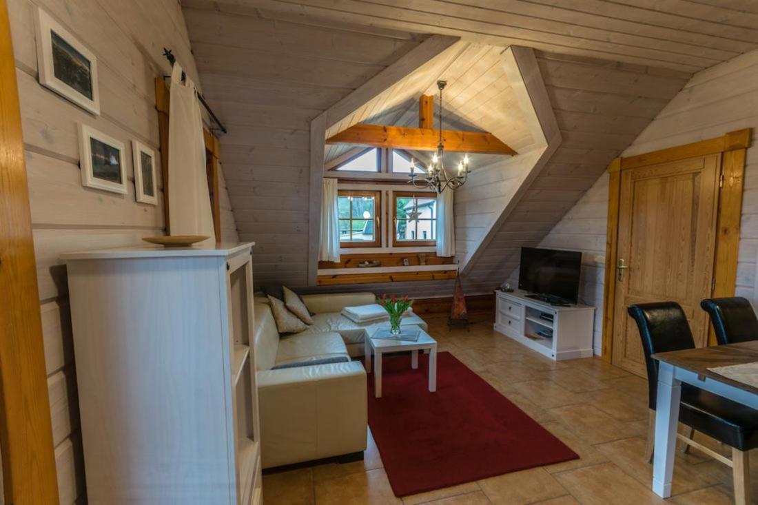 Ferienwohnung Im Blockhaus Rosenkranz Rathmannsdorf Eksteriør bilde
